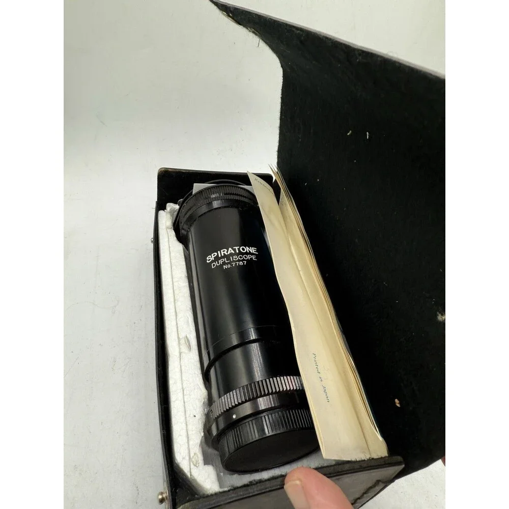 Vintage Film Camera Spiratone Dupliscope 35mm Lense 7787 Slide Negative Copier